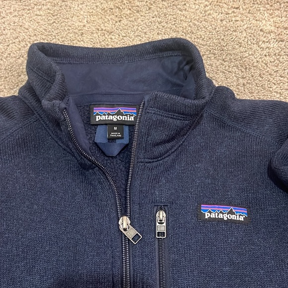 Patagonia Men's Better Sweater 1/4-Zip Fleece in New Navy - Picture 4 of 4